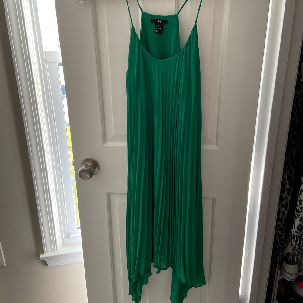 H&M screen pleat dress